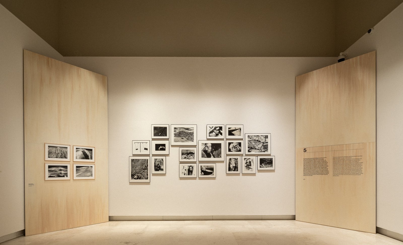 Exhibition photograph, Mario Giacomelli. The Photographer and the Artist, Palazzo delle Esposizioni, Rome.
