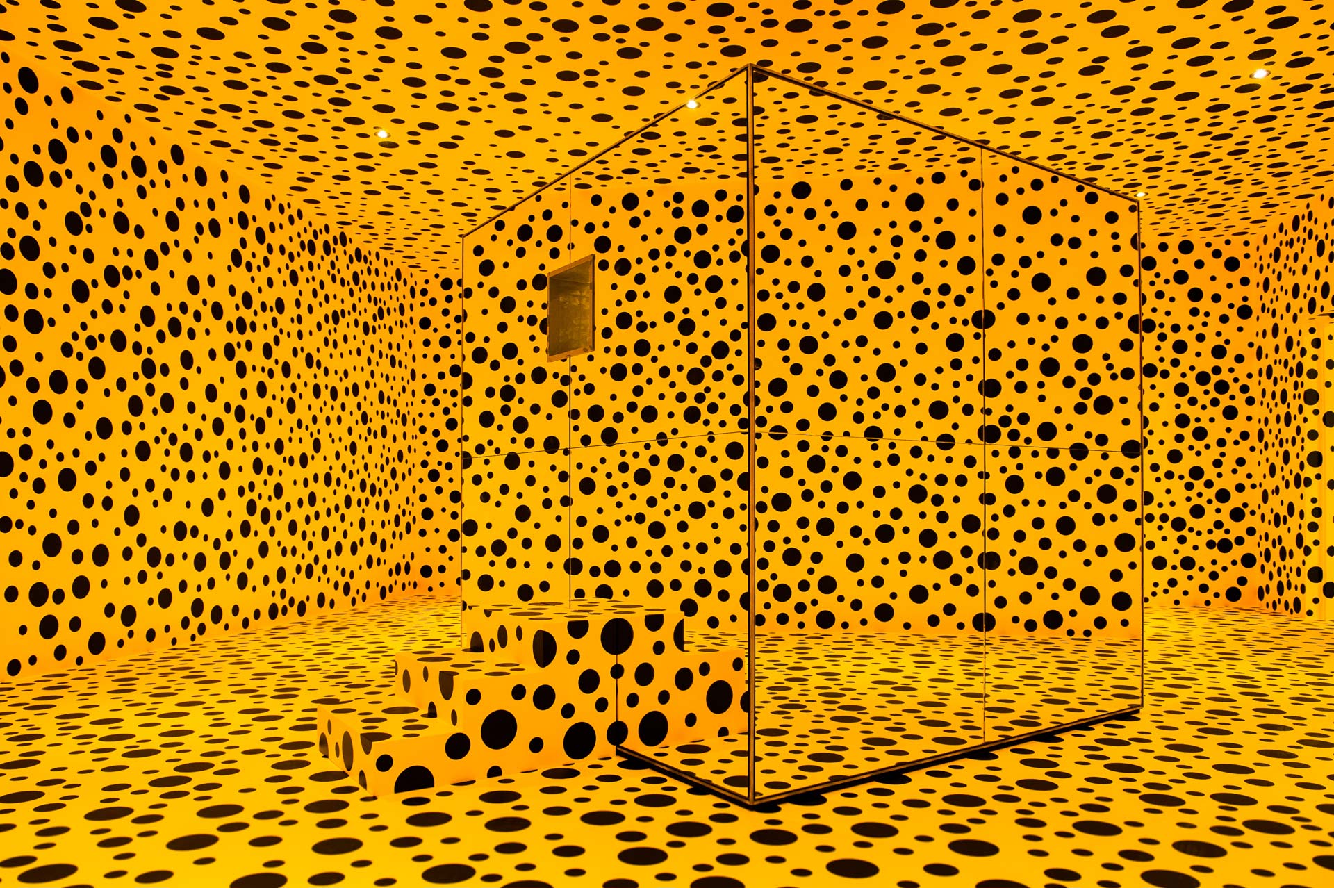 Yayoi Kusama, photo from the exhibition ‘In Infinity’, Louisiana Museum, Copenhagen, Denmark, 2016