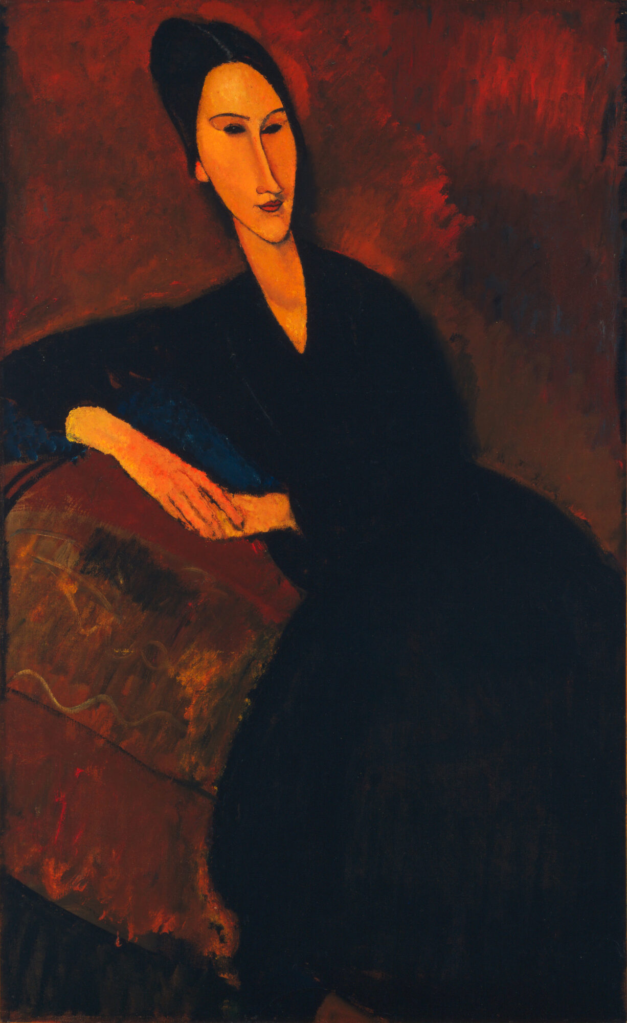 Amedeo Modigliani. Anna Zborowska. 1917. Oil on canvas. 51 1/4 x 32″ (130.2 x 81.3 cm). The Museum of Modern Art, New York. Lillie P. Bliss Collection, 1934. Photo: John Wronn