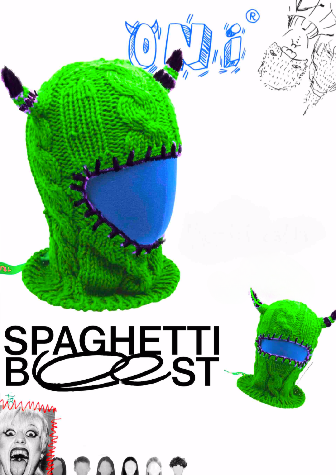 Balaclava Oni Pull cover