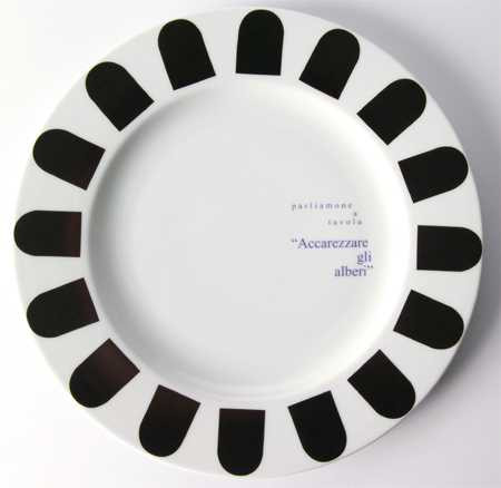 Plate “Cittadellarte – Parliamone a Tavola” - Accarezzare gli alberi cover