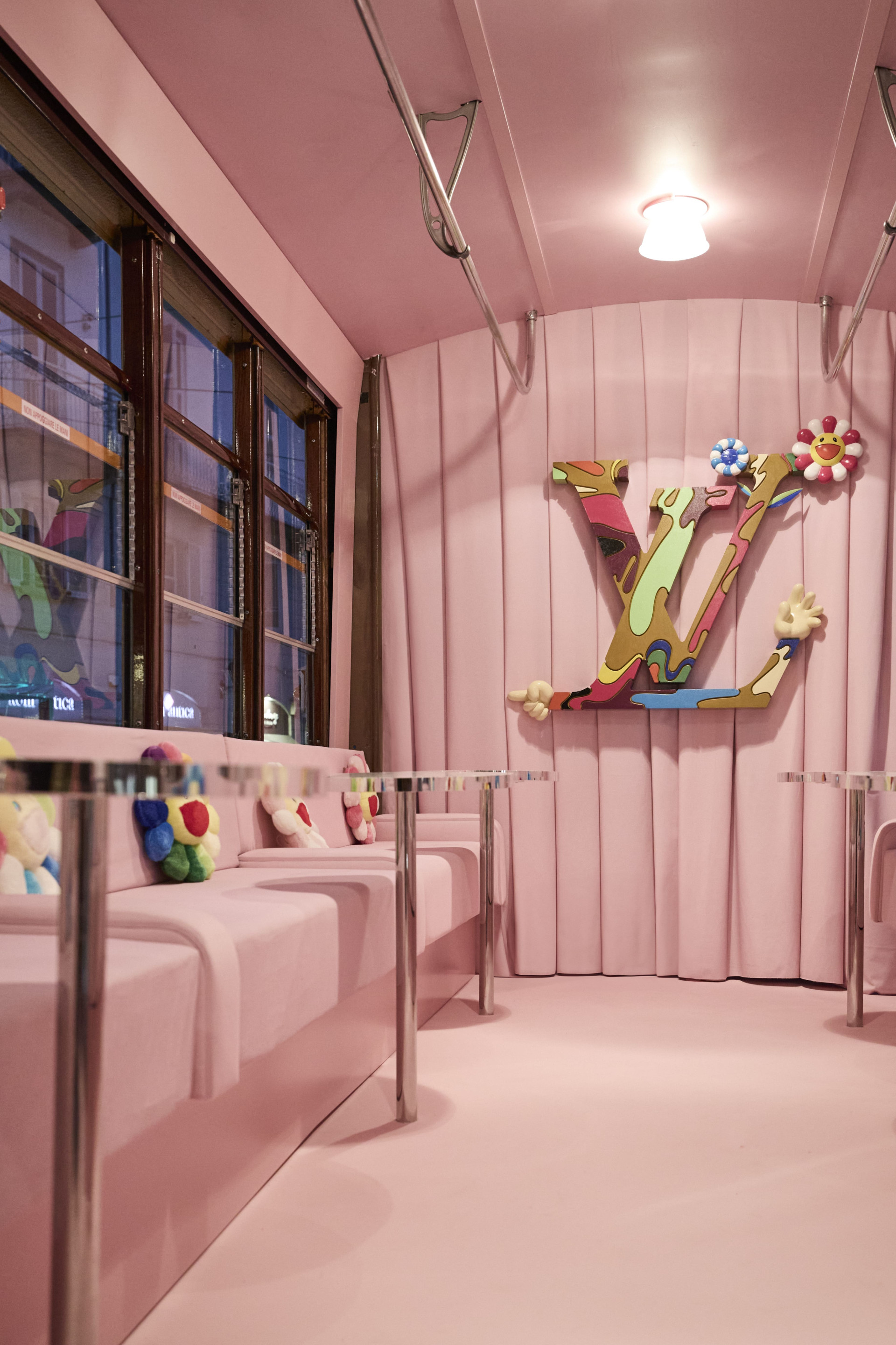 Louis Vuitton X Takashi Murakami, Literary Cafè Tram. Courtesy Louis Vuitton