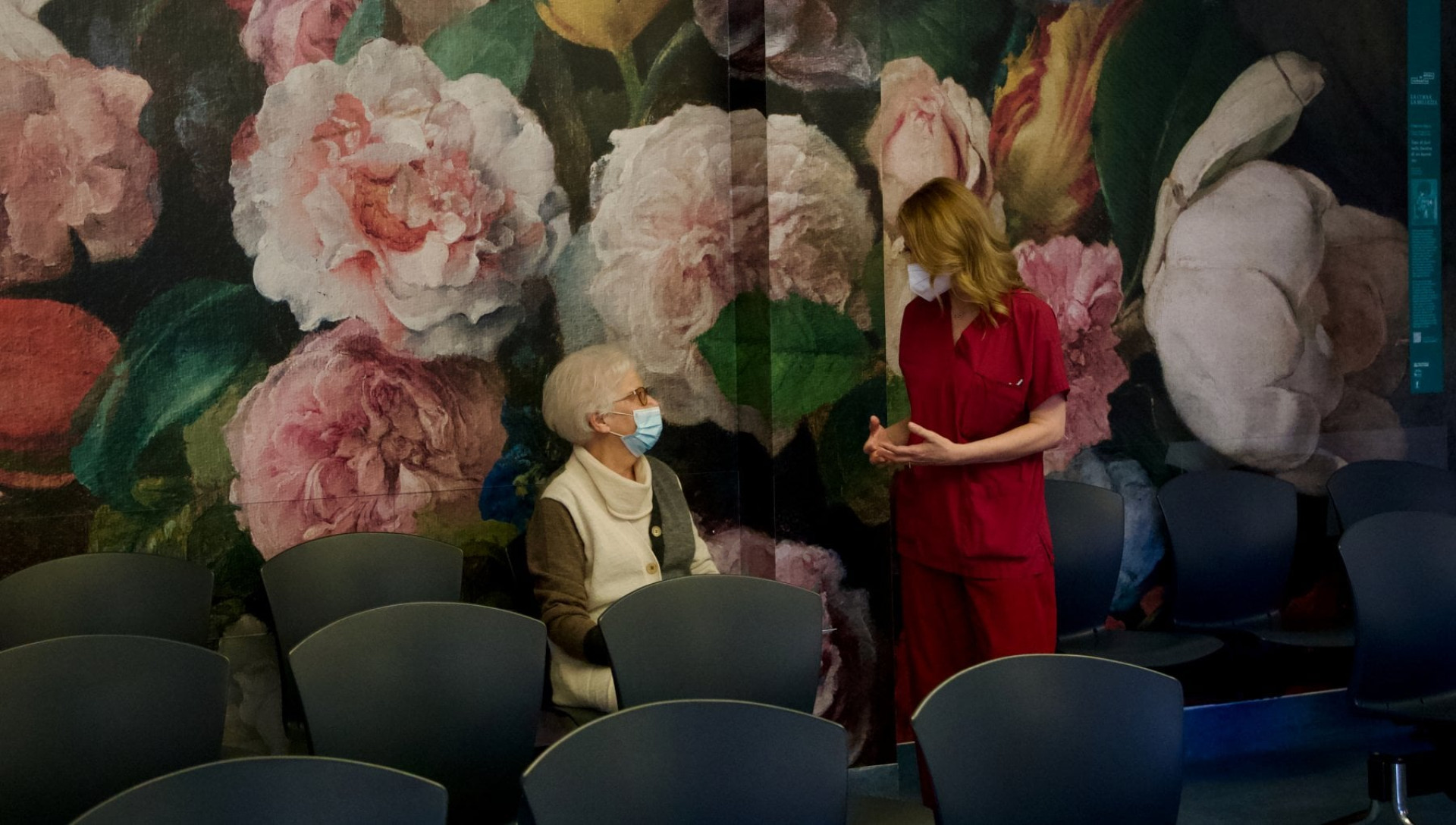 Francesco Hayez, Vaso di fiori sulla finestra di un harem, Sala d'attesa, Brera in Humanitas