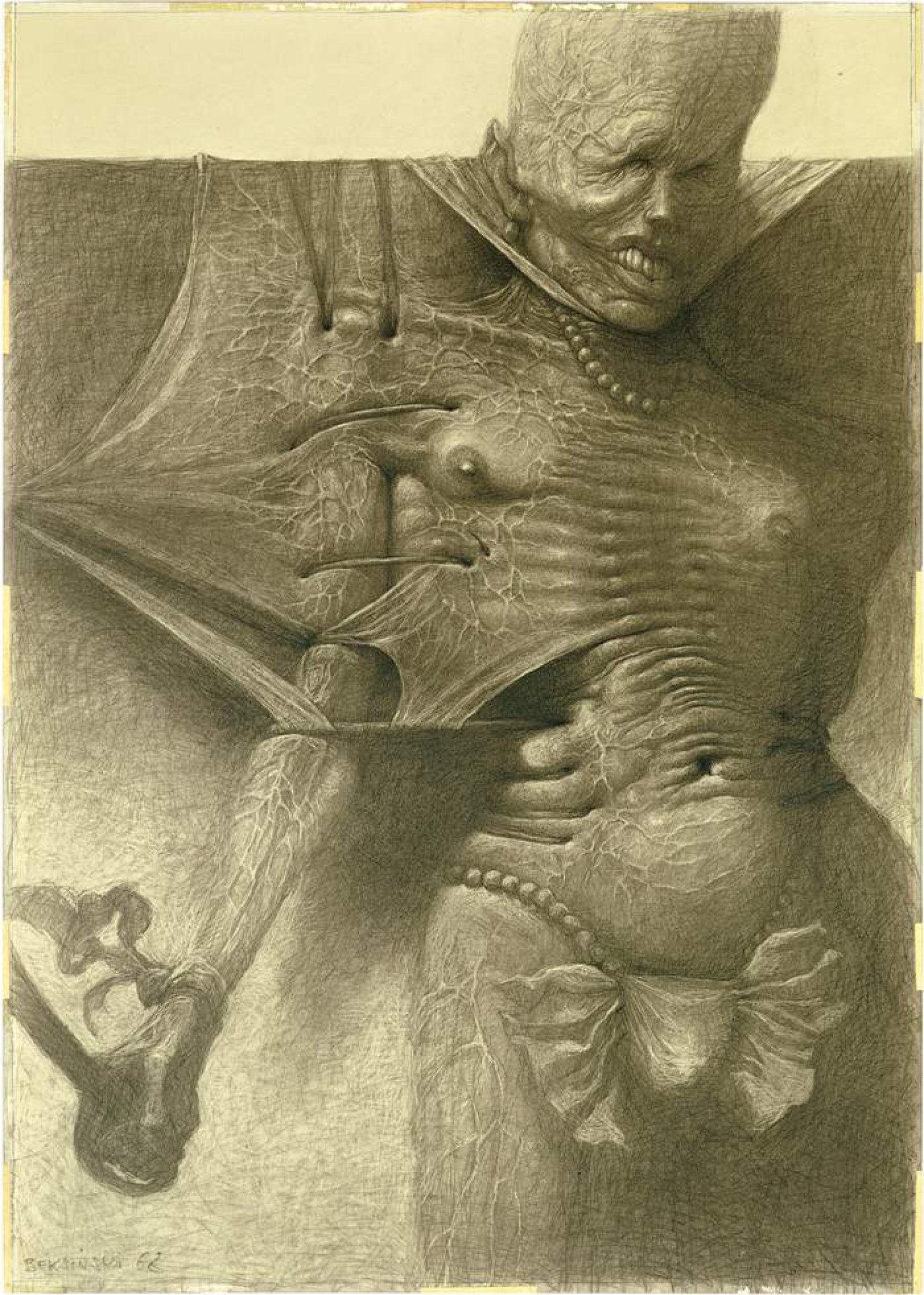 Zdzislaw Beksinski, Untitled drawing, year 1968
