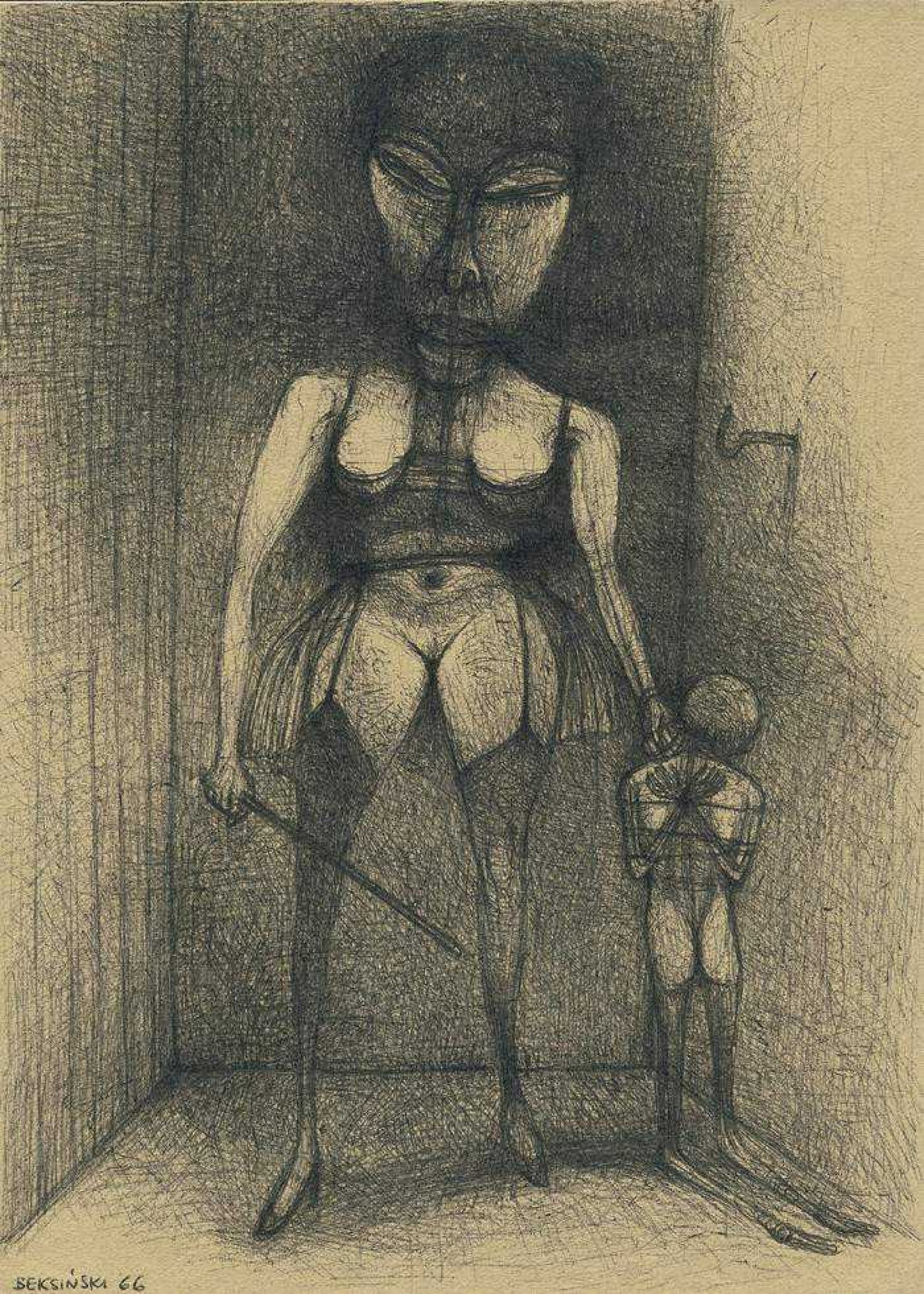 Zdzisław Beksiński, Untitled, 1966
